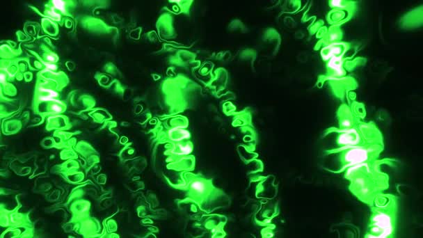 Blaue Und Grüne Farbe Mit Schlieren Bewegung Glänzende Spots Animation — Stockvideo