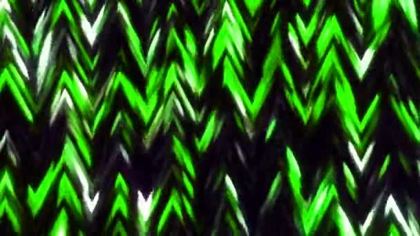 지그재그 흐르는 모양을 이동하는 움직임 이동하는 파도치는 줄무늬 삼각형 — 비디오