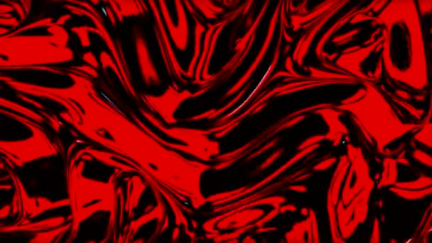 Zielony Czerwony Płyn Rozprzestrzeniania Projektowanie Jasna Abstrakcja Plamami Odbiciami Które — Wideo stockowe