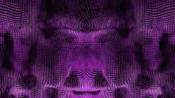 Помаранчева Фіолетова Темна Сітка Дизайн Величезна Сітка Мінімалізмі Яскравих Відтінків — стокове відео