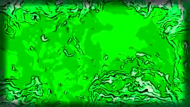 Mancha Anaranjada Verde Moción Tres Animación Con Una Enorme Mancha — Vídeo de stock
