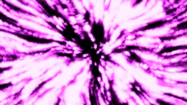 Parlayan neon çizgileri yayılıyor. Hareket. Parlak çizgilerin akışında dairesel dalgalar hareket ediyor. Hareket eden plazma enerji hatlarının patlayıcı akışı. 