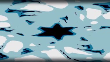 Hafif bir turkuaz nokta. Hareket. Bilgisayar grafiklerinden dökülen sıvı ile animasyon. Yüksek kalite 4k görüntü