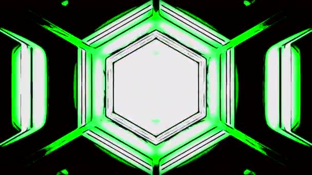 녹색과 보라색 백라이트와 배경입니다 디자인입니다 조명으로 방향으로 애니메이션 고품질 — 비디오