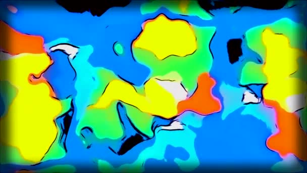 Bleu Rose Reflets Nuances Motion Animation Lumineuse Qui Nage Dans — Video