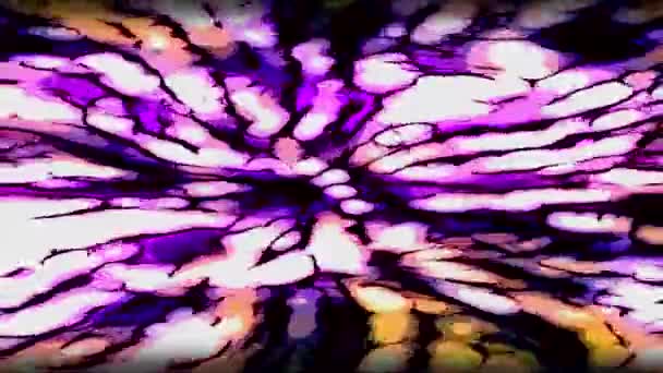 Rayons Lumière Violets Flous Design Des Lignes Lumineuses Animation Mouvement — Video