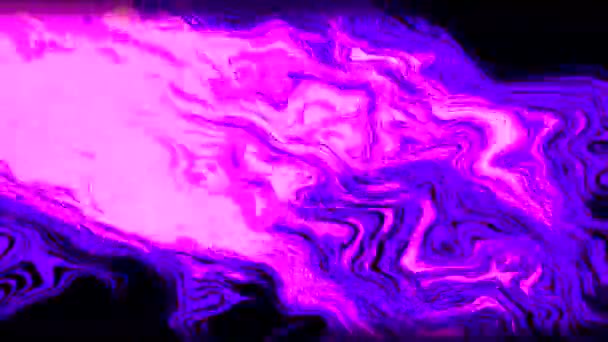 Pintura Burbujeante Púrpura Naranja Moción Destacando Los Puntos Gouache Realizados — Vídeo de stock