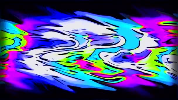 Surface Ondulée Irisée Abstraite Avec Belles Couleurs Dégradé Arc Ciel — Video