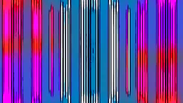 Mehrfarbige Parallele Streifen Bewegen Sich Senkrecht Bewegung Vertikale Helle Fließende — Stockvideo