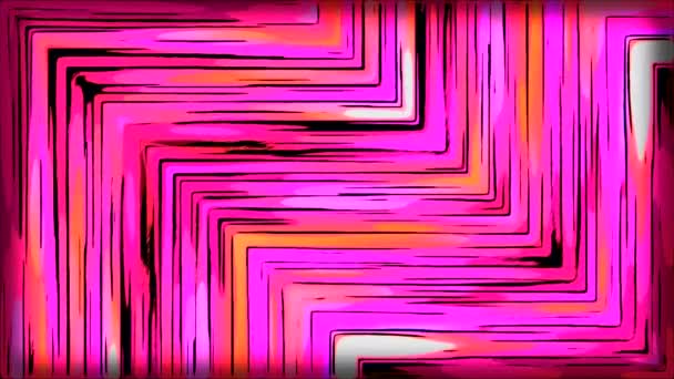 Coloridas Formas Zigzag Movimiento Moción Formas Triangulares Con Líneas — Vídeos de Stock