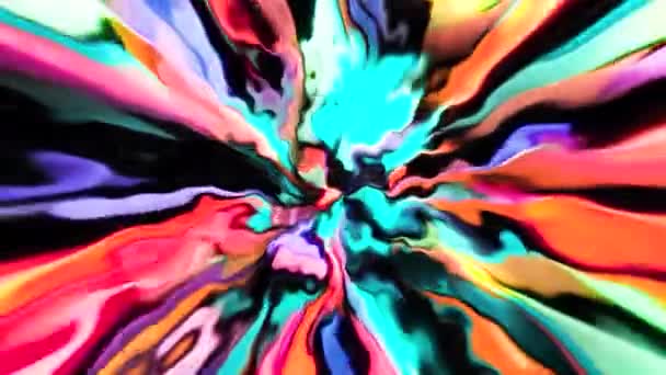Abstrait Fond Contrasté Coloré Lignes Motion Rayures Lumière Déplaçant Vers — Video