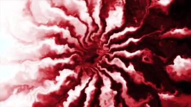 Soyut olarak sarı ve kırmızı tünel. Hareket. Işık saçan ve hareket eden çizgilerden yapılmış parlak bir geçit. Yüksek kalite 4k görüntü