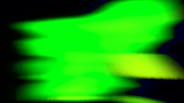 Animación Las Luces Boreales Sobre Fondo Negro Moción Espacio Aurora — Vídeos de Stock