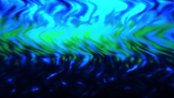 Corriente Ondulada Líquida Abstracta Moción Gradiente Textura Agua Colorida — Vídeos de Stock