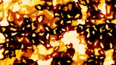 İnsan bağışıklık sistemi virüsü ekranda dolaşıyor. Hareket. Bakteri virüsü veya mikroorganizma hücreleri mikroskop altında