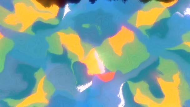 Animated Background Pastel Colored Stains Morphing Melting Together Motion Watercolor — Stock Video
