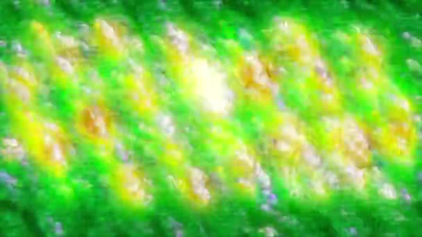 녹색의 움직임 추상적으로 빛나고 빛나는 그늘의 고품질 — 비디오