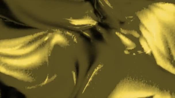 黄色黏液行动 动画中的一种明亮的塑料 朝不同的方向运动 高质量的4K镜头 — 图库视频影像