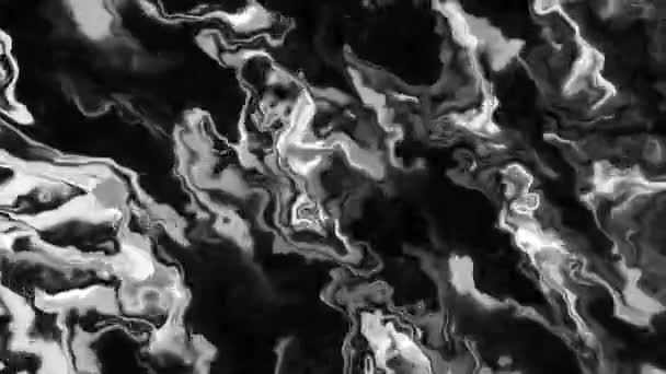 Schwarzer Hintergrund Mit Silbernen Flecken Bewegung Weiße Muster Computergrafiken Die — Stockvideo
