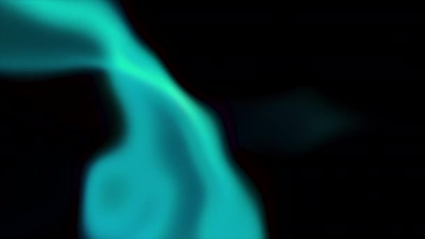 Абстрактно Синий Аугуст Фоне Черного Неба Движение Красивое Северное Сияние — стоковое видео