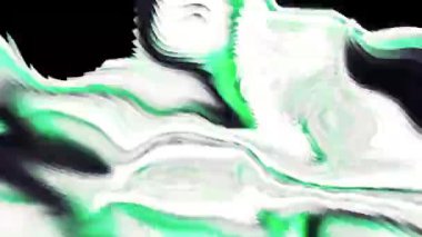 Siyah arka planda yeşil arkaplan. Hareket. Neon lekeleri parlak yeşil bir tonda yansıtıcıdır. Yüksek kalite 4k görüntü