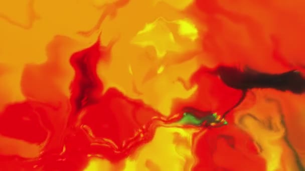 Oranje Heldere Achtergrond Beweging Cartoon Animatie Met Heldere Lava Die — Stockvideo