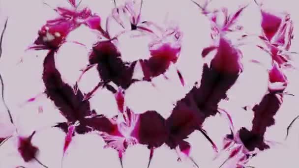 Abstrakte Animation Einer Oberfläche Flüssiger Textur Mit Runden Wellen Bewegt — Stockvideo