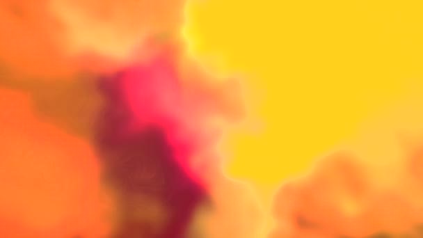 Фон Движущимися Цветными Пятнами Красок Движение Движущиеся Мерцающие Пятна Краски — стоковое видео