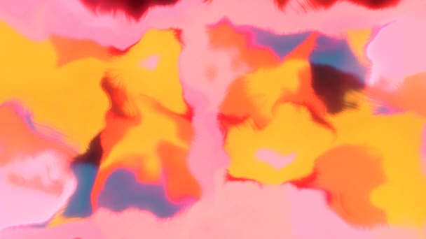 Bunte Abstrakte Hintergrund Mit Beweglichen Verschmierten Muster Von Farben Bewegung — Stockvideo