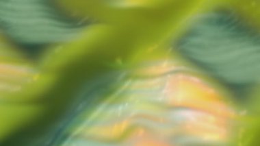 Spektral yanardöner bulanık neon ışık sızıntısı. Hareket. Görsel Psikedelik soyut sanat