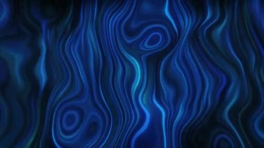 Siyah zemin üzerindeki kıvrımlı ve dairesel çizgilerin arkaplanı. Hareket. Güzel parlak çizgiler, oval desenler hareket halinde