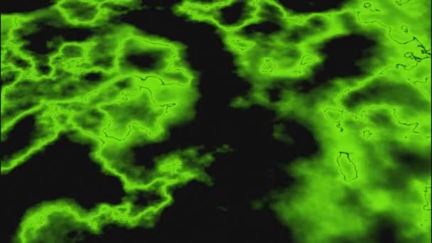 Zwarte Achtergrond Met Groene Gele Goo Ontwerp Onzorgvuldig Gemorste Vlekken — Stockvideo