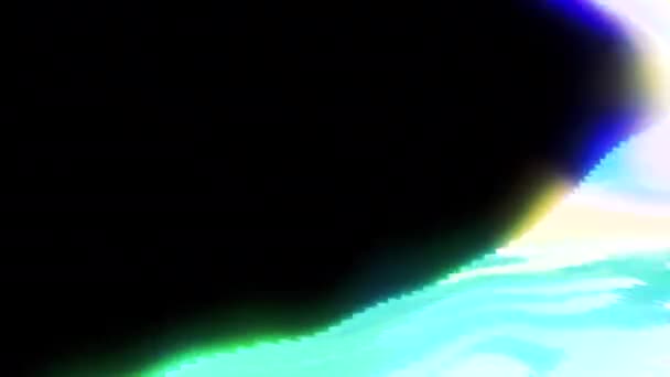 Черный Фон Яркими Вспышками Света Движение Блестящие Иллюминированные Лазерные Лучи — стоковое видео