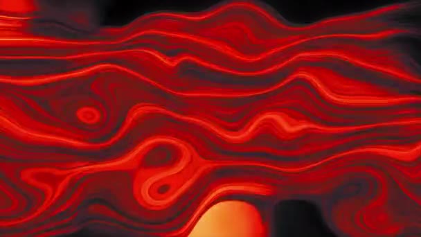 黒い背景の抽象曲線ネオンカラフルなライン ムーブメント 流れる輝くエネルギーの流れ — ストック動画