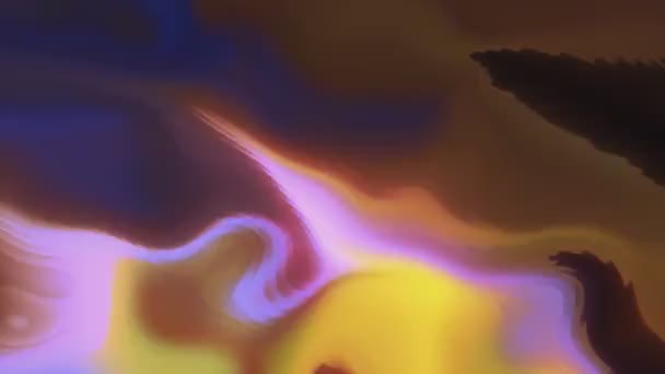 Glänzend Bunte Flecken Bewegung Mehrfarbige Benzinflecken Computergrafik Die Verschiedenen Schattierungen — Stockvideo