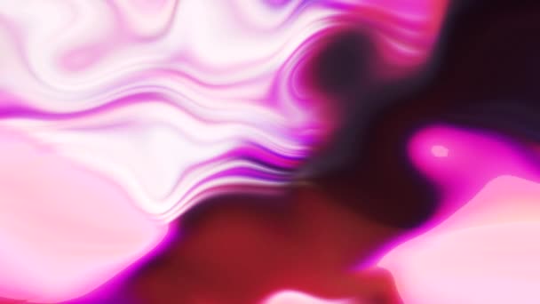 Růžová Volumetrická Barva Animací Pohyb Hustá Gouache Potřísněná Skvrnami Formátu — Stock video