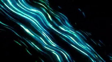 Elektronik seslerin yanıp sönen dalgaları. Hareket. Akışta parlak elektronik dalgalar yanıp sönüyor. Elektronik siber arızanın dalgalı çizgileri.