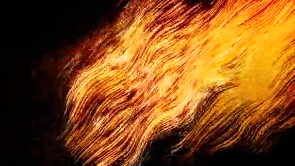 Блимає Потік Світлових Струн Рух Гнуття Електронного Потоку Миготливих Хвилястих — стокове відео