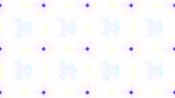 Fekete Háttér Kaleidoszkóp Effektussal Indítvány Csillogó Fehér Minták Számítógépes Grafikában — Stock videók