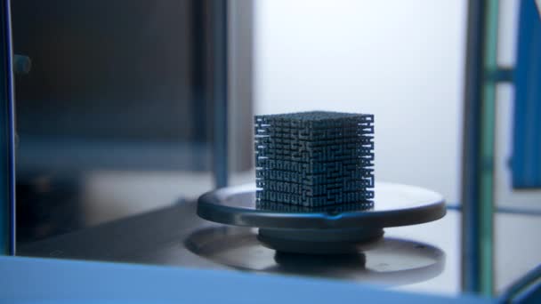 Gros Plan Cube Laboratoire Images Archives Futuriste Cube Réside Dans — Video