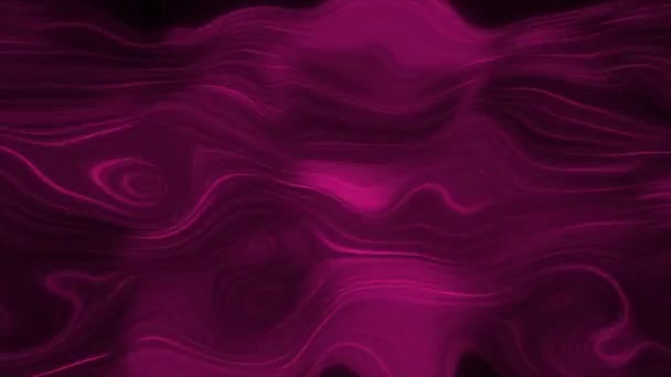 摘要彩色液体波 全息图 带有椭圆形污迹的丙烯酸质感 — 图库视频影像