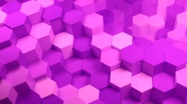 Altılı kolonlar dalgalar halinde hareket ediyor. Tasarım. Geometrik sütunlar uzayda yukarı aşağı hareket eder. Dalgalardaki hareket eden sütunların 3 boyutlu animasyonu.