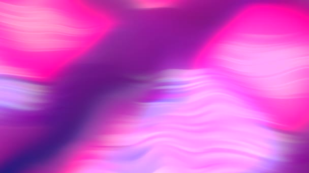 Manchas Degradado Rosa Claro Púrpura Abstractas Moción Curvas Brillantes Nubes — Vídeo de stock
