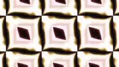 Mozaik desenlerin parlak ışıkları. Hareket. Psikedelik animasyonlarda parlak desenler gösteriyor. Geometrik renkli desenlerin psikedelik parlamaları. Parlayan ışıklar uyarılıyor. 