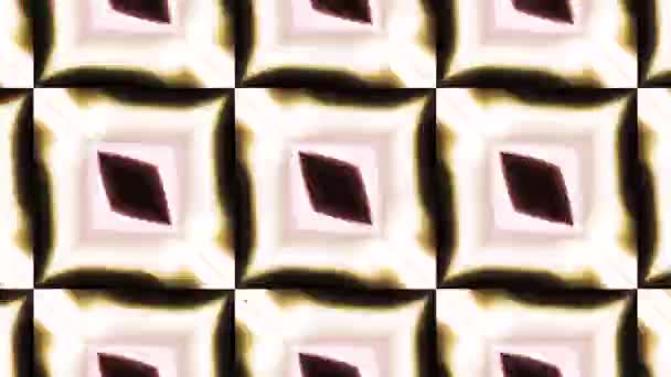 모자이크 패턴의 플래시 움직임 사각형 심리적 애니메이션에서 패턴을 깜박이 기하학적 — 비디오
