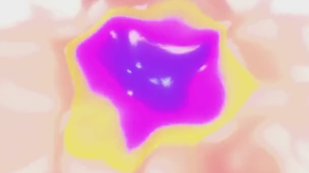 Arte Digital Abstracto Colorido Colores Púrpura Moción Manchas Pintura Movimiento — Vídeo de stock