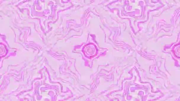 Abstracte Glinsterende Mandala Patroon Beweging Bloemen Caleidoscopische Achtergrond — Stockvideo