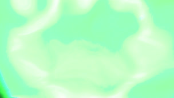Яскраво Зелені Розмиті Градієнтні Хвилі Рух Чарівні Фентезійні Хмари Фон — стокове відео