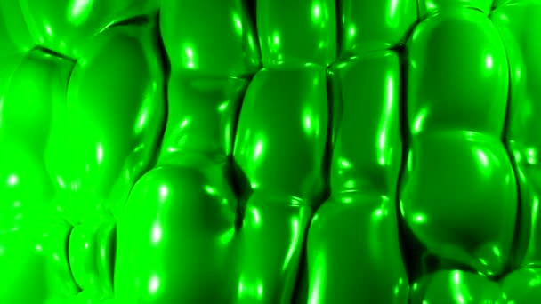 Mancha Verde Turquesa Diseño Formato Tres Con Limo Hecho Animación — Vídeos de Stock