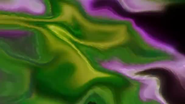 움직이는 왜곡의 다채로운 스트림 움직임 전기의 움직이는 흐름의 다채로운 잔물결 — 비디오